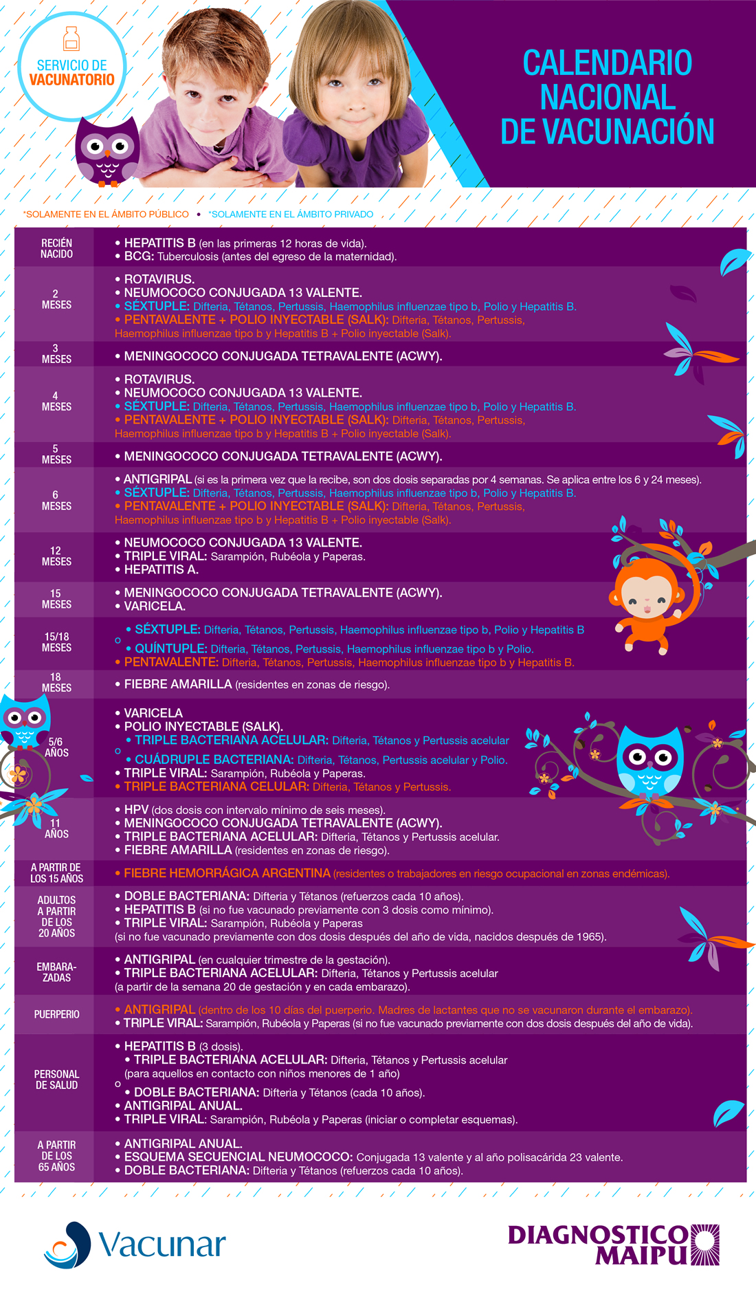 Calendario Nacional De Vacunacion 2021 Diagnostico Maipú 5831